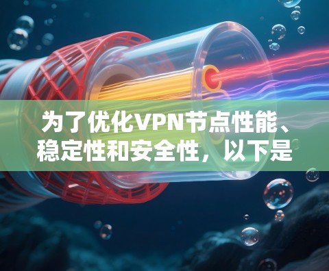 为了优化VPN节点性能、稳定性和安全性，以下是一些推荐的工具和方法，帮助您根据需求进行调整