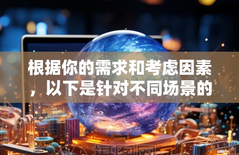 根据你的需求和考虑因素,以下是针对不同场景的VPN加速助手APP推荐 根据你的需求和考虑因素,以下是针对不同场景的VPN加速助手APP推荐