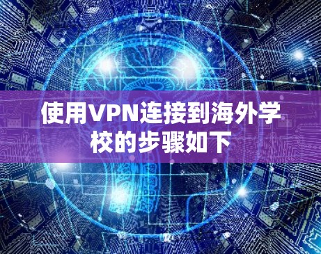 使用VPN连接到海外学校的步骤如下