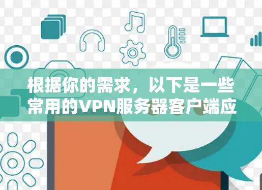 根据你的需求，以下是一些常用的VPN服务器客户端应用程序推荐