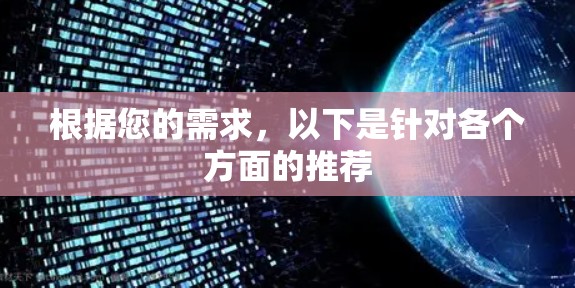 根据您的需求，以下是针对各个方面的推荐
