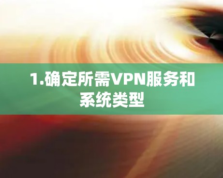 1.确定所需VPN服务和系统类型