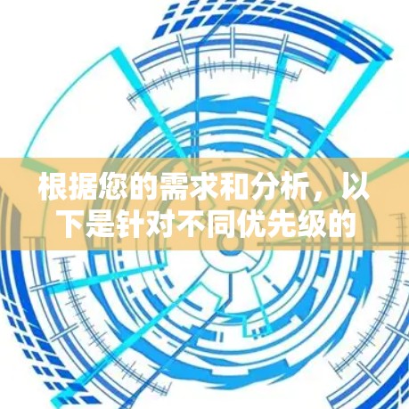 根据您的需求和分析，以下是针对不同优先级的推荐