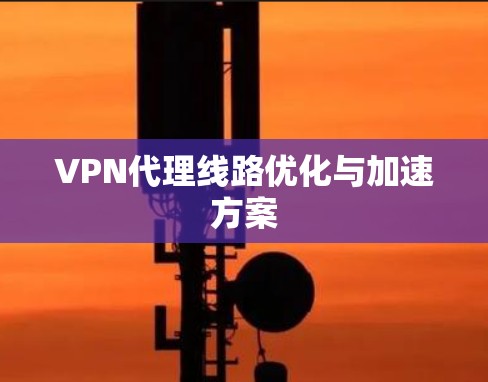 VPN代理线路优化与加速方案 VPN代理线路优化与加速方案