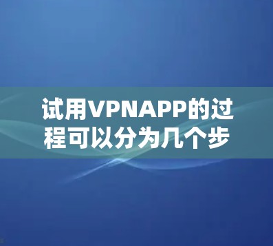 试用VPNAPP的过程可以分为几个步骤，以下是详细的说明