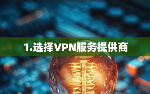 1.选择VPN服务提供商