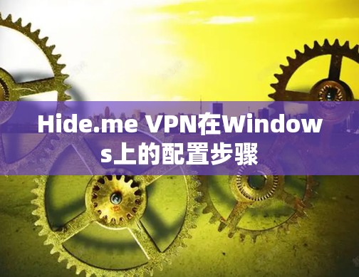 Hide.me VPN在Windows上的配置步骤