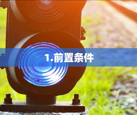 1.前置条件