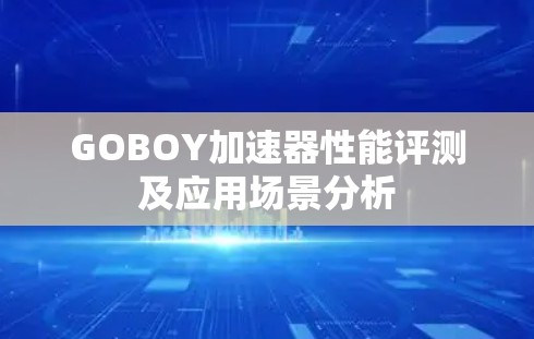 GOBOY加速器性能评测及应用场景分析