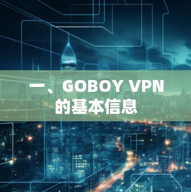 一、GOBOY VPN的基本信息 一、GOBOY VPN的基本信息