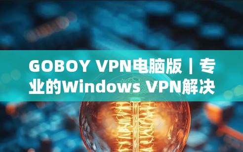 GOBOY VPN电脑版｜专业的Windows VPN解决方案