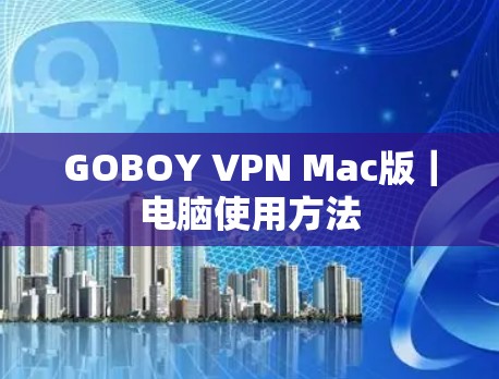 GOBOY VPN Mac版｜电脑使用方法