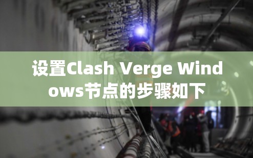 设置Clash Verge Windows节点的步骤如下