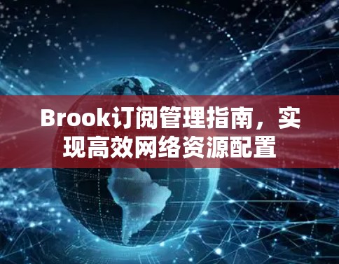 Brook订阅管理指南，实现高效网络资源配置