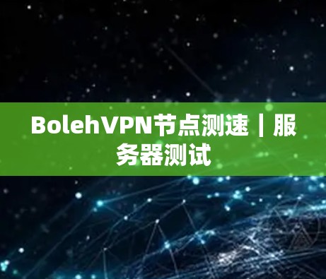 BolehVPN节点测速｜服务器测试