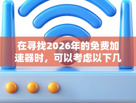在寻找2026年的免费加速器时，可以考虑以下几种推荐