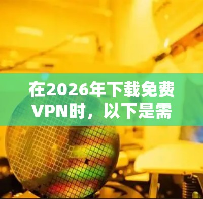 在2026年下载免费VPN时，以下是需要考虑的关键因素和步骤，帮助您选择最适合的服务