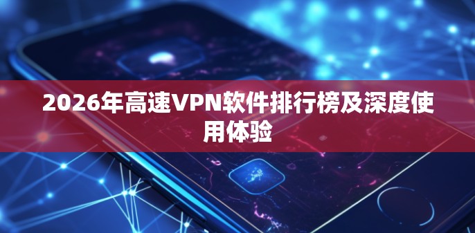2026年高速VPN软件排行榜及深度使用体验