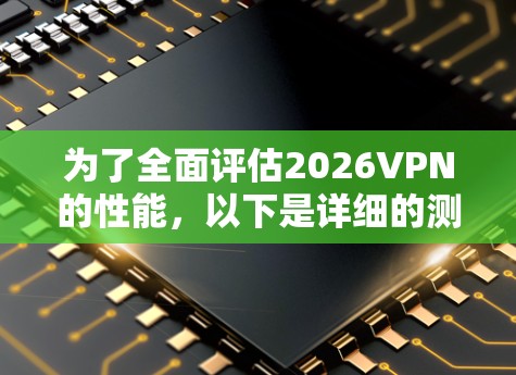 为了全面评估2026VPN的性能，以下是详细的测试计划和步骤，确保从多个维度全面了解其服务质量