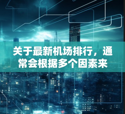 关于最新机场排行，通常会根据多个因素来评估和排名机场，例如设施、服务、舒适度、安全性等。以下是一些常见的机场排名因素和权威机构提供的排名